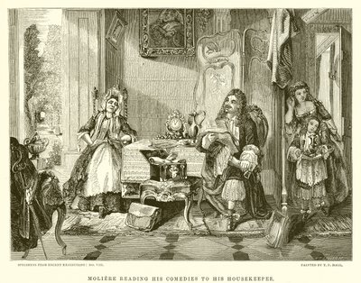 Molière lisant ses comédies à sa gouvernante - English School