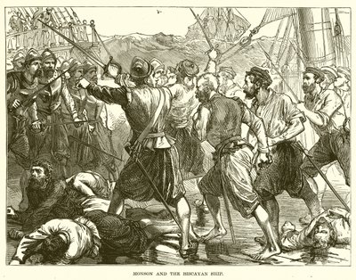 Monson et le navire biscayen - English School