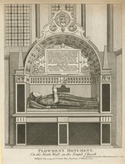 Monument à Edmund Plowden - English School