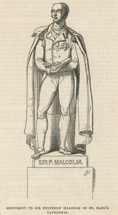 Monument à Sir Pulteney Malcolm - English School