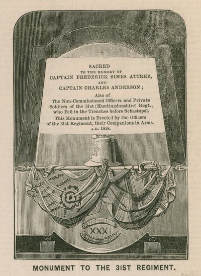 Monument au 31e régiment (Huntingdonshire), église St Mary, Huntingdon - English School