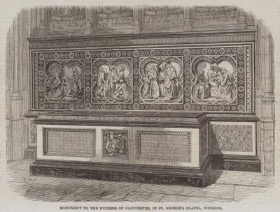 Monument à la duchesse de Gloucester, dans la chapelle Saint-Georges, Windsor - English School