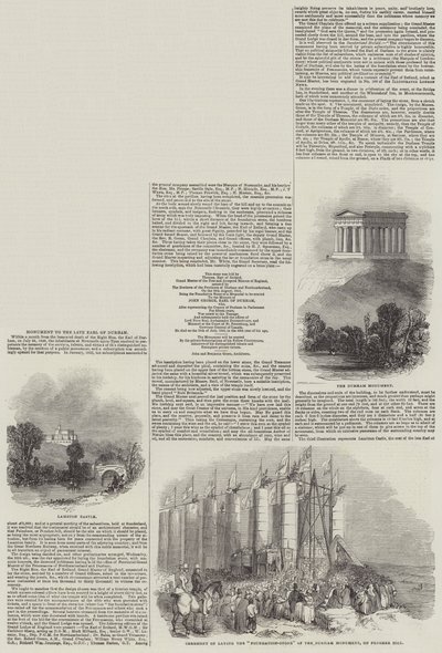 Monument au défunt comte de Durham - English School