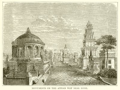 Monuments sur la voie Appienne près de Rome - English School