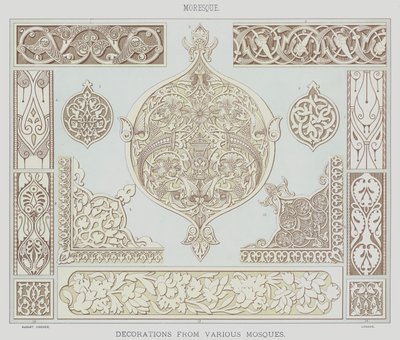 Moresque, Décorations de diverses mosquées - English School