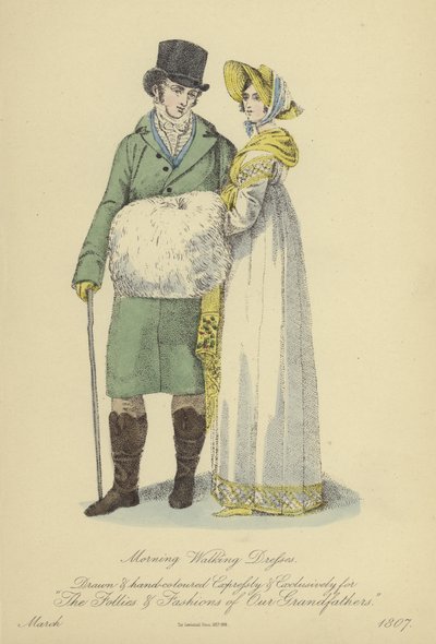 Robe de promenade matinale pour dames et messieurs - English School