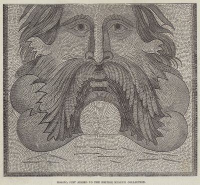 Mosaïque, récemment ajoutée à la collection du British Museum (gravure) - English School