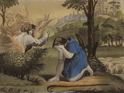 Moïse et le buisson ardent - English School