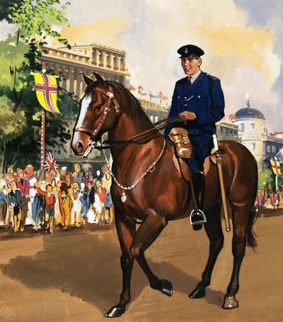 Policier à cheval - English School