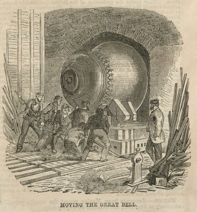 Déplacement de la Grande Cloche pour les Chambres du Parlement - English School
