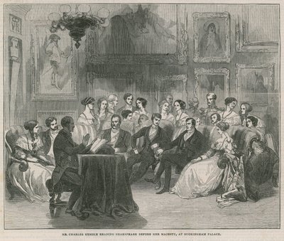M. Charles Kemble lisant Shakespeare - English School