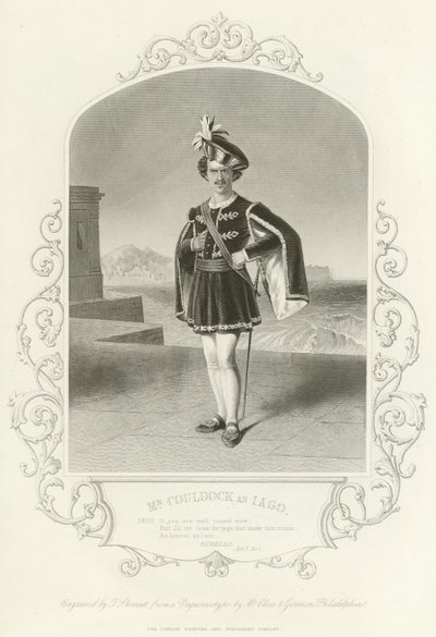 M. Couldock comme Iago, Othello, Acte II, scène I - English School