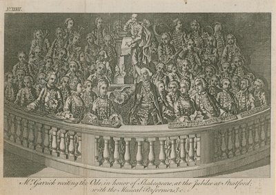 M. David Garrick récitant l