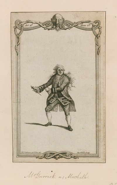 M. Garrick en Macbeth - English School