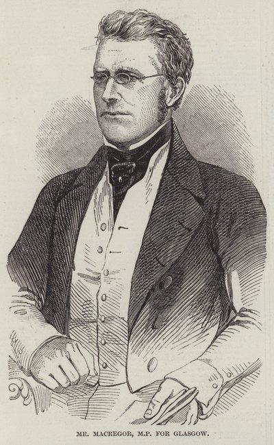 M. MacGregor, député de Glasgow (gravure) - English School