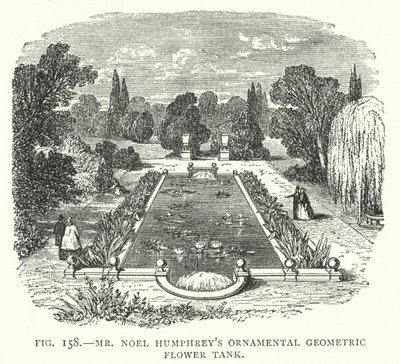 Réservoir de fleurs géométriques ornementales de M. Noel Humphrey - English School