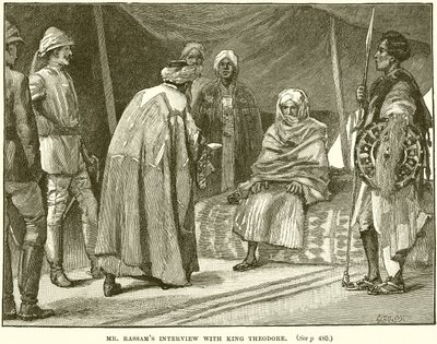 Entrevue de M. Rassam avec le roi Théodore - English School