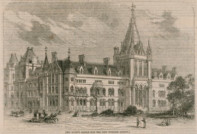 Conception de M. Scott pour le nouveau bureau des affaires étrangères - English School