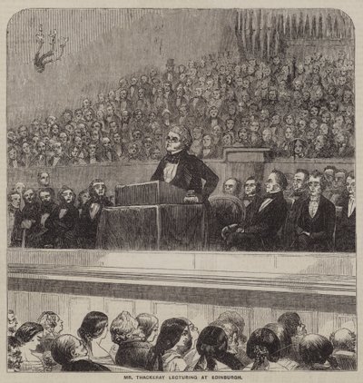M. Thackeray donnant une conférence à Édimbourg - English School