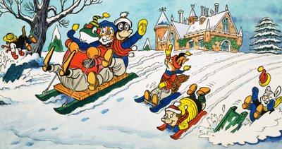 M. Toad en luge - English School