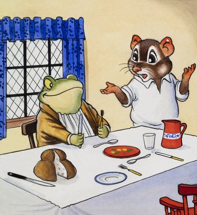 Monsieur Crapaud attendant sa nourriture - English School