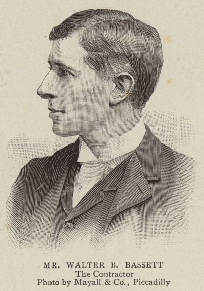 M Walter B Bassett (gravure) - English School