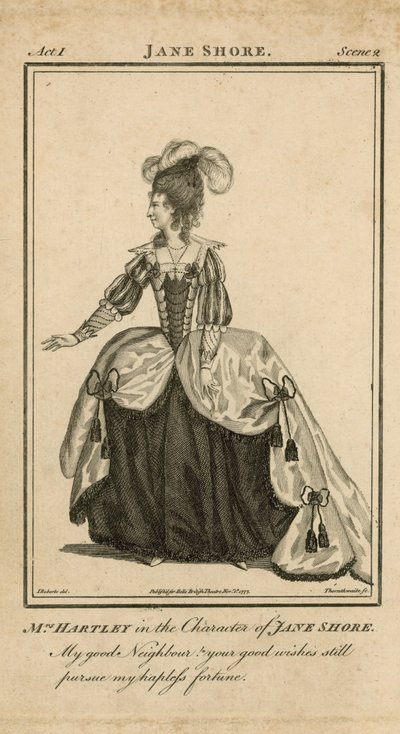Mme Hartley dans le rôle de Jane Shore - English School