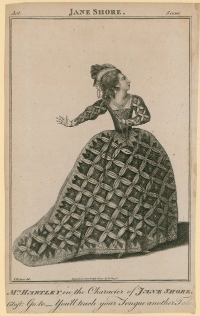 Mme Hartley dans le rôle de Jane Shore - English School