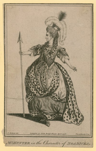 Mme Hunter dans le rôle de Boadicée - English School