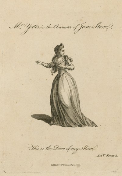 Mme Yates dans le rôle de Jane Shore - English School