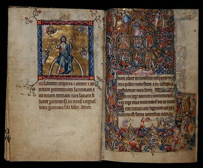 Ms 1-2005, ff.8v-9r : Le Christ en jugement et l