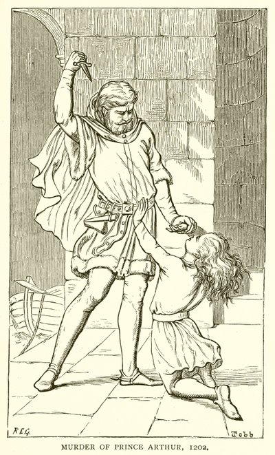 Meurtre du prince Arthur, 1202 - English School