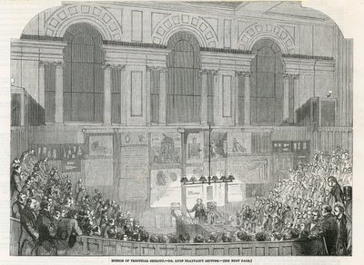 Musée de Géologie Pratique - conférence du Dr Lyon Playfair - English School