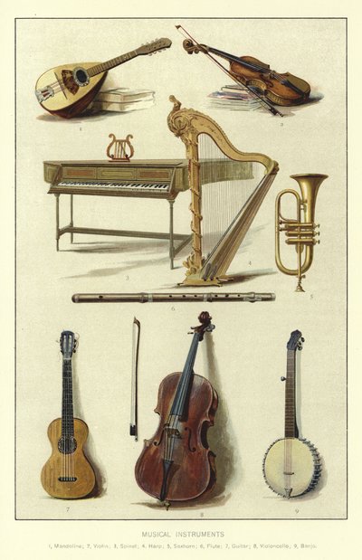 Instruments de musique - English School