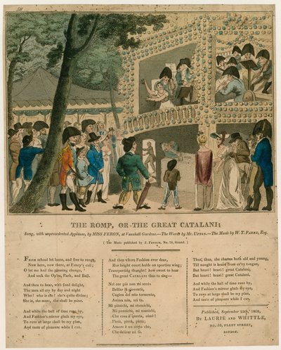 Partition musicale ; Le Romp ; ou, La Grande Catalani - English School