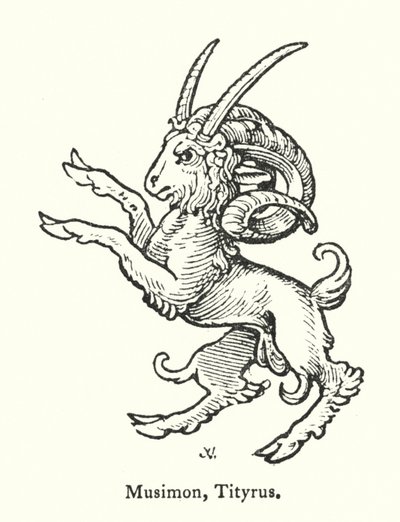 Musimon, Tityrus (gravure) - English School