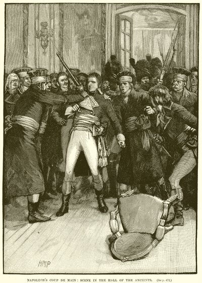 Coup de main de Napoléon : Scène dans la salle des Anciens - English School