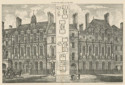 Hôpital National pour les Déformés, Great Portland Street, et Bolsover Street - English School