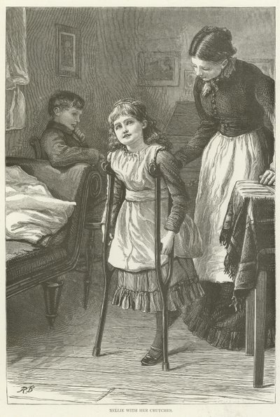 Nellie avec ses béquilles - English School