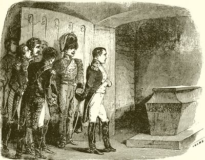 Napoléon au tombeau de Frédéric le Grand - English School
