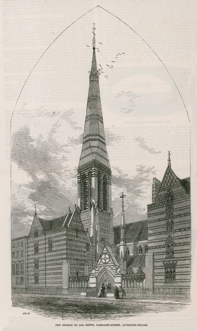 Nouvelle église de Tous les Saints, rue Margaret à Cavendish Square - English School