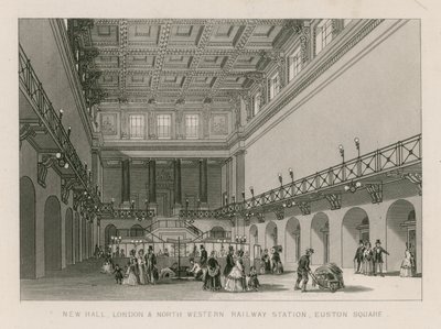 Nouvelle salle, gare du chemin de fer London and North Western, Euston Square, Londres - English School