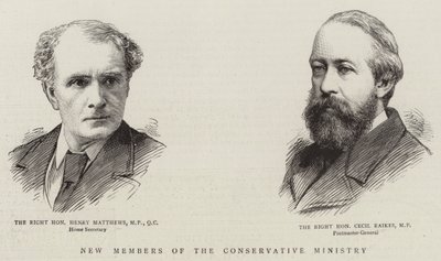 Nouveaux membres du ministère conservateur (gravure) - English School