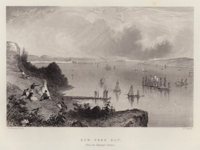 Baie de New York, depuis la station télégraphique - English School