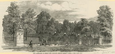 Nouvelle entrée à Hyde Park, en face de Prince Albert Road - English School