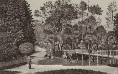 Newbury : Sandleford Water (litho) - English School