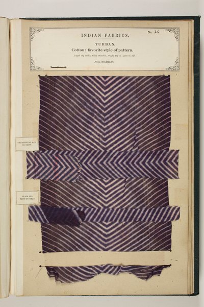 No. 34: Turban, Tissus Indiens, compilé par John Forbes Watson - English School