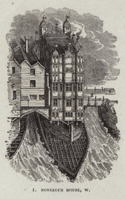 Nonesuch House sur le vieux pont de Londres - English School