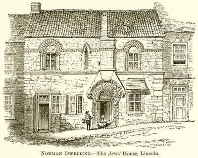 Habitation normande.--La maison des Juifs, Lincoln - English School