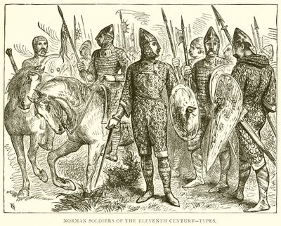 Soldats normands du XIe siècle--Types - English School